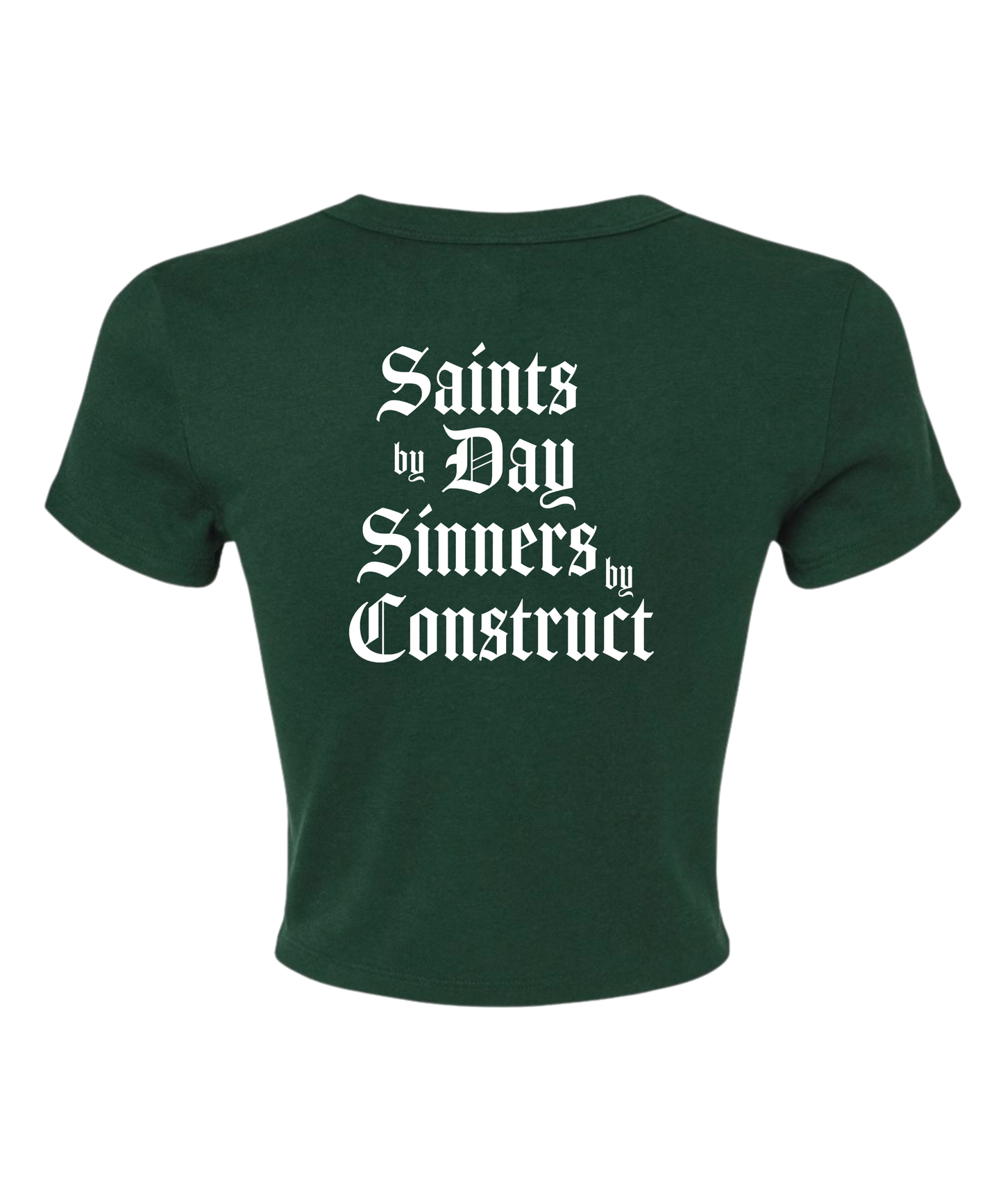WOMENS SAINTS SINNERS CROP