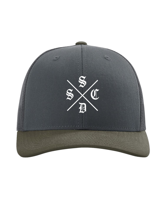 GUNMETAL/BROWN SNAPBACK