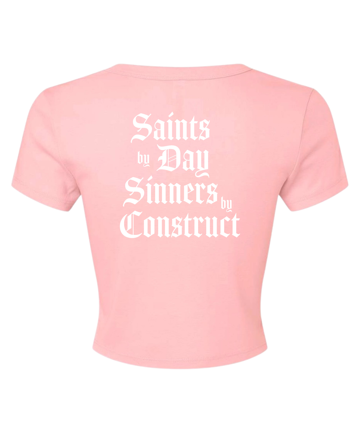WOMENS SAINTS SINNERS CROP