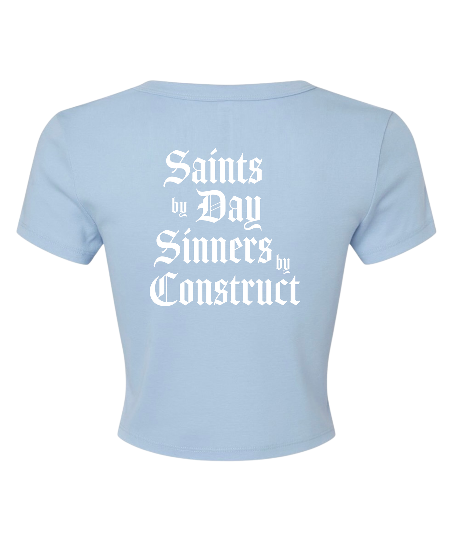 WOMENS SAINTS SINNERS CROP